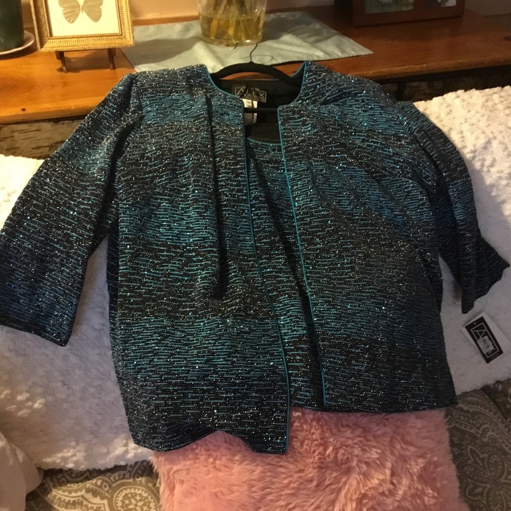 Alex Evenings 2-piece top 1x